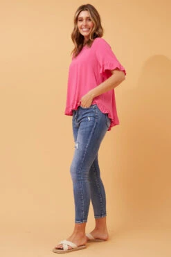 FRILA LINEN SMOCK TOP 34 FRILA LINEN SMOCK TOP -Femme Connection Sales 8203144672a8b62a457a80412a7d4de4