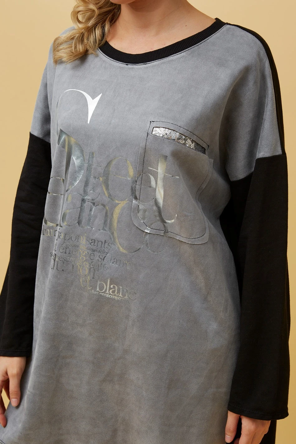 SORIANA FOIL PRINT TUNIC TOP 7 SORIANA FOIL PRINT TUNIC TOP - Image 5