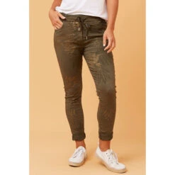 JANJA FOIL PRINT JOGGER PANTS 29 JANJA FOIL PRINT JOGGER PANTS -Femme Connection Sales 827eaf58bf8960b7d8f92944bdc950ec