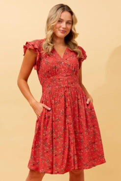 ROCHELLE FLORAL SHORT DRESS 12 ROCHELLE FLORAL SHORT DRESS -Femme Connection Sales 831d36ca2c3a367ad56dcbf43b08a65f