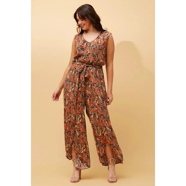 ROSE LEAF PRINT JUMPSUIT 10 ROSE LEAF PRINT JUMPSUIT - Image 8