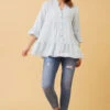 RINA BUTTON FRONT LINEN TOP -Femme Connection Sales 835d0768357b0ab74918d64e6570b880
