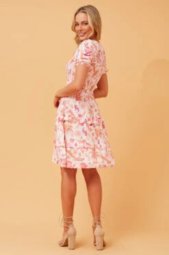 LORELAI FLORAL PRINT TIERED DRESS -Femme Connection Sales 836c93b294d735da7053bf2b658e1625