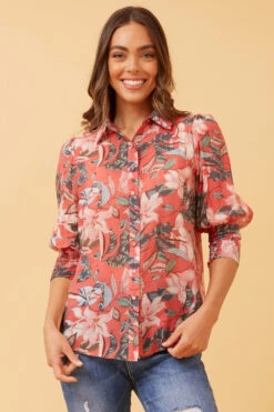 ISHLA FLORAL SHIRT -Femme Connection Sales 8396295118e20557fe8213ccc6724439