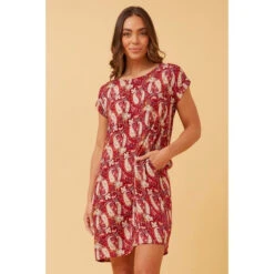 PAULA PAISLEY BOHO SHIFT DRESS -Femme Connection Sales 8396beabdc850b42f086d4f036aac2cd