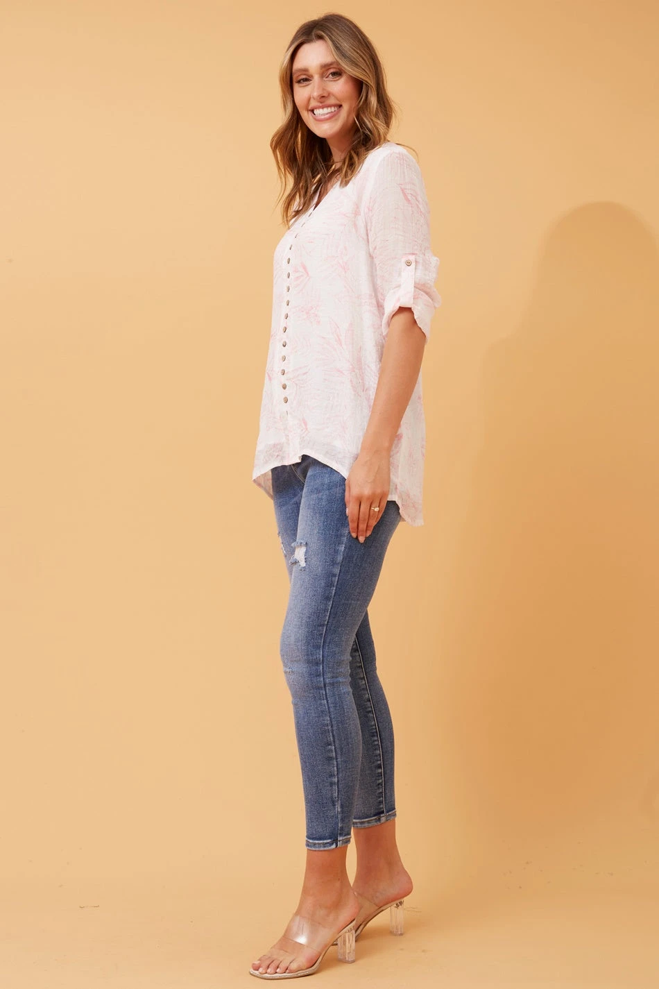 LEAF PRINT BUTTON FRONT TOP 11 LEAF PRINT BUTTON FRONT TOP - Image 9