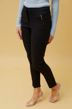 PU TRIM POCKET PANTS -Femme Connection Sales 8448ab3eb301e87faecadb1eaa94513f