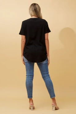 MISTY SHORT SLEEVE TEXTURED TOP -Femme Connection Sales 848367d1d20a45dfd64472cadf115284