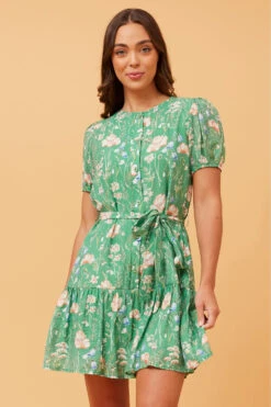 PACITA FLORAL SHORT DRESS -Femme Connection Sales 84f3916571b307a0025d6fcbb6962e16