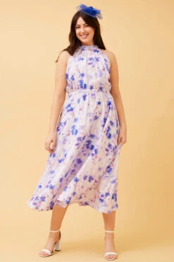 TALISIA HALTER NECK FLORAL DRESS -Femme Connection Sales 8576ace8f24412d94bc492952263e78f