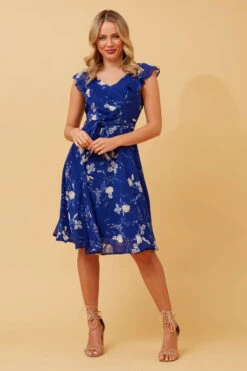 SANDRA FLORAL SHORT DRESS -Femme Connection Sales 85e0846792d868030451dfc6069ece44