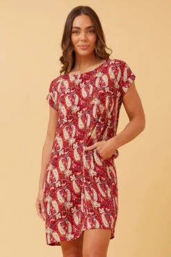 PAULA PAISLEY BOHO SHIFT DRESS -Femme Connection Sales 86206e54935f4052648d06192f65211a 3c1e2fd6 4fb0 40db 8308 bfae35c2b774