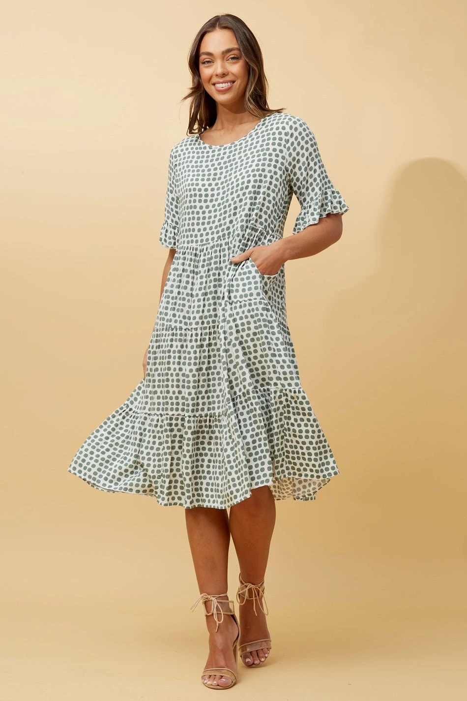 KENNA POLKA DOT MIDI DRESS 4 KENNA POLKA DOT MIDI DRESS - Image 2