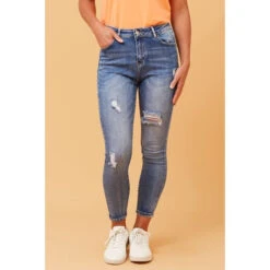 BERNICE DISTRESSED SKINNY JEANS -Femme Connection Sales 8636737af4bed5917e99daa8c76884aa