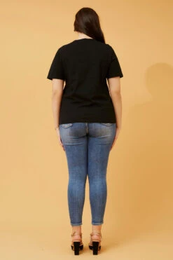 ELBA EMBELLISHED NECK TOP -Femme Connection Sales 8691e147fc17e0b7dbde232e4f989c10