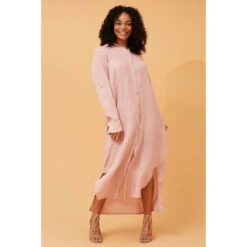 KIMMY BUTTON FRONT LINEN SHIRT DRESS -Femme Connection Sales 86ec081cc4a22d04e2bedaa5faa138c3