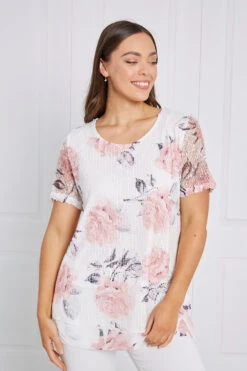 FLORAL LAYERED CROCHET TOP -Femme Connection Sales 870be88952d286de24c96f5cb7f8cccc