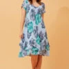 ELECTRA DOUBLE LAYER FLORAL DRESS -Femme Connection Sales 8777a6c5d515e9addd41eae9a8c8f135