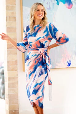 JUANITA TIE DYE MIDI DRESS