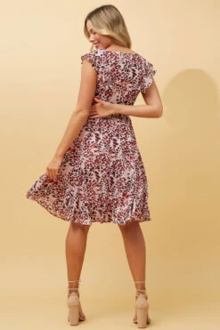 SANDRA ANIMAL PRINT SHORT DRESS -Femme Connection Sales 88621526f5caf2795d3394a8651813ae