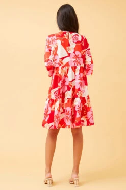 NIKO FLORAL SHORT DRESS -Femme Connection Sales 887e62887d1db18e7c5266580968a86b