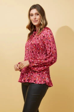 PETA ANIMAL PRINT PLEATED BLOUSE 16 PETA ANIMAL PRINT PLEATED BLOUSE -Femme Connection Sales 88dc303f51f478a176ea0e0ca5ada822