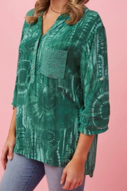 ROSETTA SEQUIN TIE DYE DETAIL TOP -Femme Connection Sales 890aae3ebc412e75e0de279763f088ef