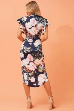 LARINA LEOPARD FLORAL WRAP DRESS 14 LARINA LEOPARD FLORAL WRAP DRESS -Femme Connection Sales 8a14c584eae3c61d0c0aec76c10066ee