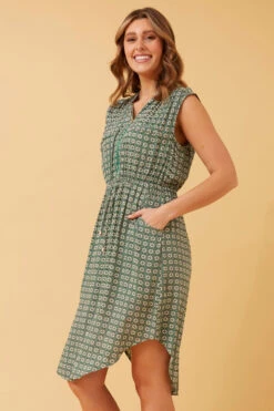 AMY ZIP FRONT BOHO DRESS -Femme Connection Sales 8a8d2abfddda136cd13e992499f42b67
