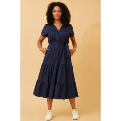 SHANTI TIERED SHIRT DRESS -Femme Connection Sales 8a8e6044c85d9faf7ac14b23bc35e141