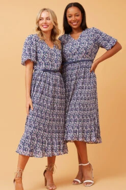 EDINA PLEATED FLORAL MIDI DRESS -Femme Connection Sales 8af56d63b625052512d660934639ed35 85b32276 96ae 4317 8e07 cc1252b19a1b