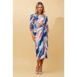 JUANITA TIE DYE MIDI DRESS -Femme Connection Sales 8afd7db26767156dc92440ec426fdf8f