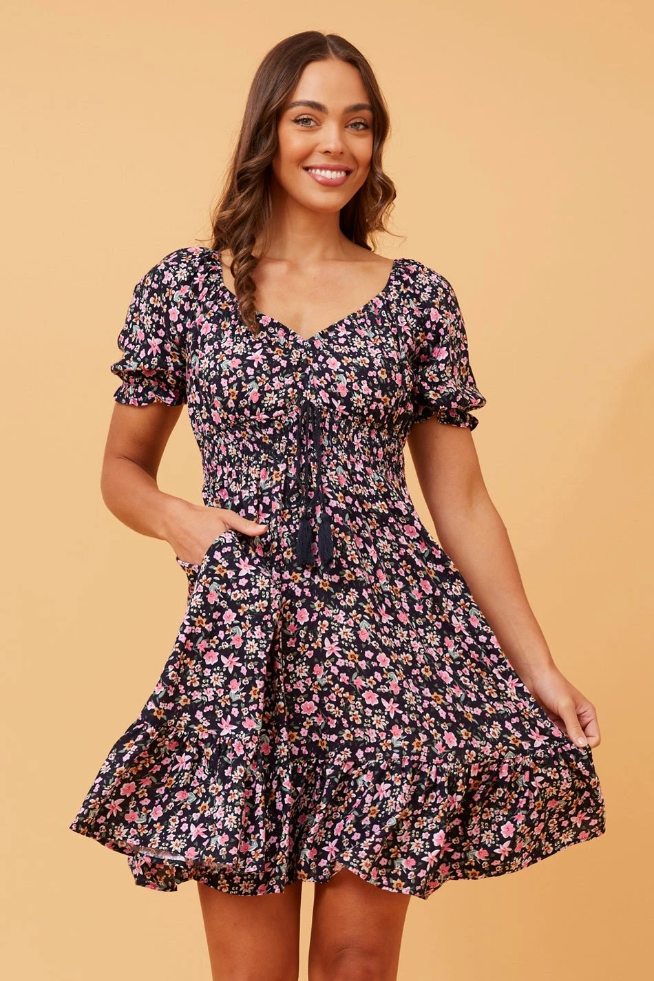 JAISY DITSY FLORAL SHORT DRESS 5 JAISY DITSY FLORAL SHORT DRESS - Image 3