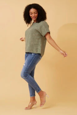 CONNIE EMBROIDERED FLORAL TOP -Femme Connection Sales 8c2f7d7ec66dbda34126986eed85a7de