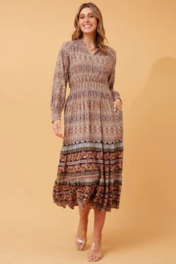 BOHO BORDER DETAIL MAXI DRESS -Femme Connection Sales 8c31a6d7607ac034e2767ac036094af5