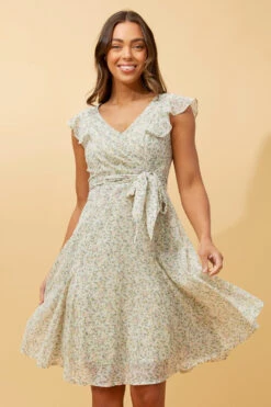 SANDRA DITSY PRINT SHORT DRESS -Femme Connection Sales 8c5573f501f530a7faa19602d286a824