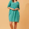 PISA SOLID LINEN DRESS