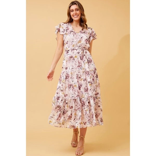 YASMIN FLORAL TIERED MAXI DRESS 9 YASMIN FLORAL TIERED MAXI DRESS - Image 7