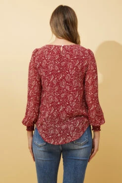 BREE PAISLEY PRINT BLOUSE 15 BREE PAISLEY PRINT BLOUSE -Femme Connection Sales 8d4d2f525f6d2d9e5a5dd300971ac7d6