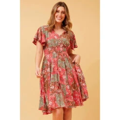 SANDY FLORAL BOHO SHORT DRESS -Femme Connection Sales 8ebb0e6bd7486bf127be722758c38c0e