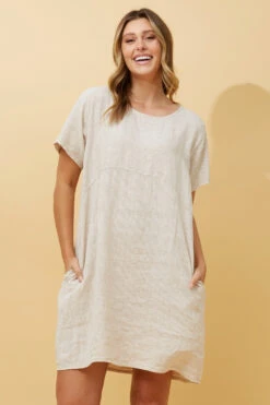 PRIANNA STRIPE LINEN SHORT DRESS -Femme Connection Sales 8ebe06fae4921cd272887a84814f9f3e