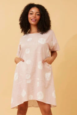 RIMA POLKA DOT LINEN DRESS -Femme Connection Sales 8ed8eecc0207b40fd7e0d3beafe75468