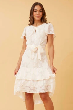 IZZY FLORAL PATTERN MIDI DRESS