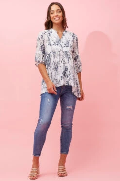 BRANDI FLORAL PRINT TOP -Femme Connection Sales 8f6bf087a25accf6858713b267454998