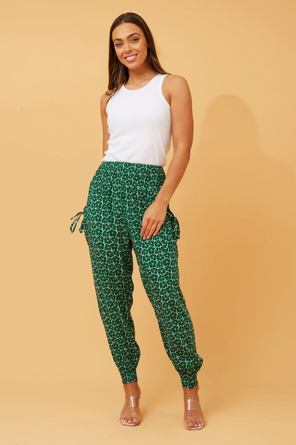 FLORAL PRINT BOHO HAREM PANTS 6 FLORAL PRINT BOHO HAREM PANTS - Image 4