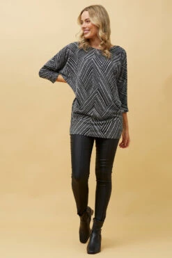 EBONY GLITTER TOP -Femme Connection Sales 8fca72fb15e612ce54e774f684723c12