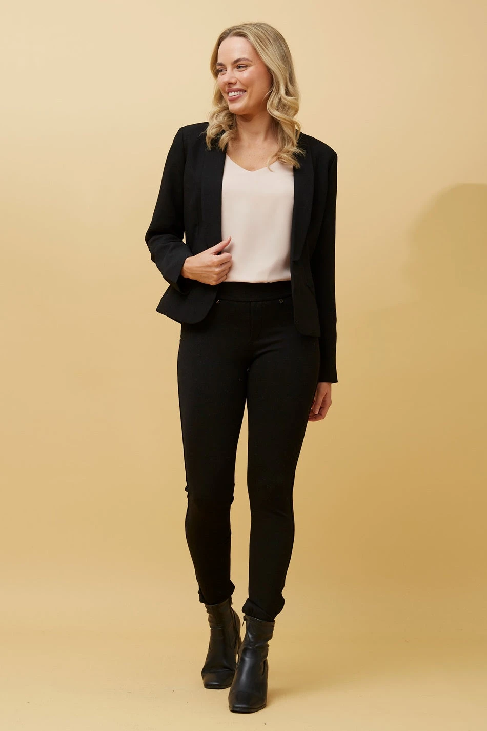 AUDRINA OPEN FRONT LONG SLEEVE JACKET 4 AUDRINA OPEN FRONT LONG SLEEVE JACKET - Image 2