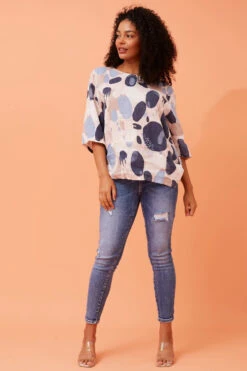 CARMELLA ABSTRACT PRINT LINEN TOP -Femme Connection Sales 90ec8df984abc91621a7649607d50e2a b626b101 a12e 4b3a aa54 d5ece18142b8