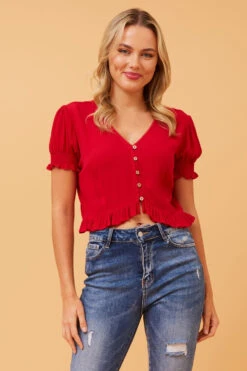 JAZELLA CROP TOP -Femme Connection Sales 9104a16455fac869f4e9fcdb364ba928