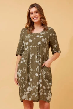 PISA LINEN FLORAL SHORT DRESS -Femme Connection Sales 911f8047d43badf2dfa65d0cda306ae8